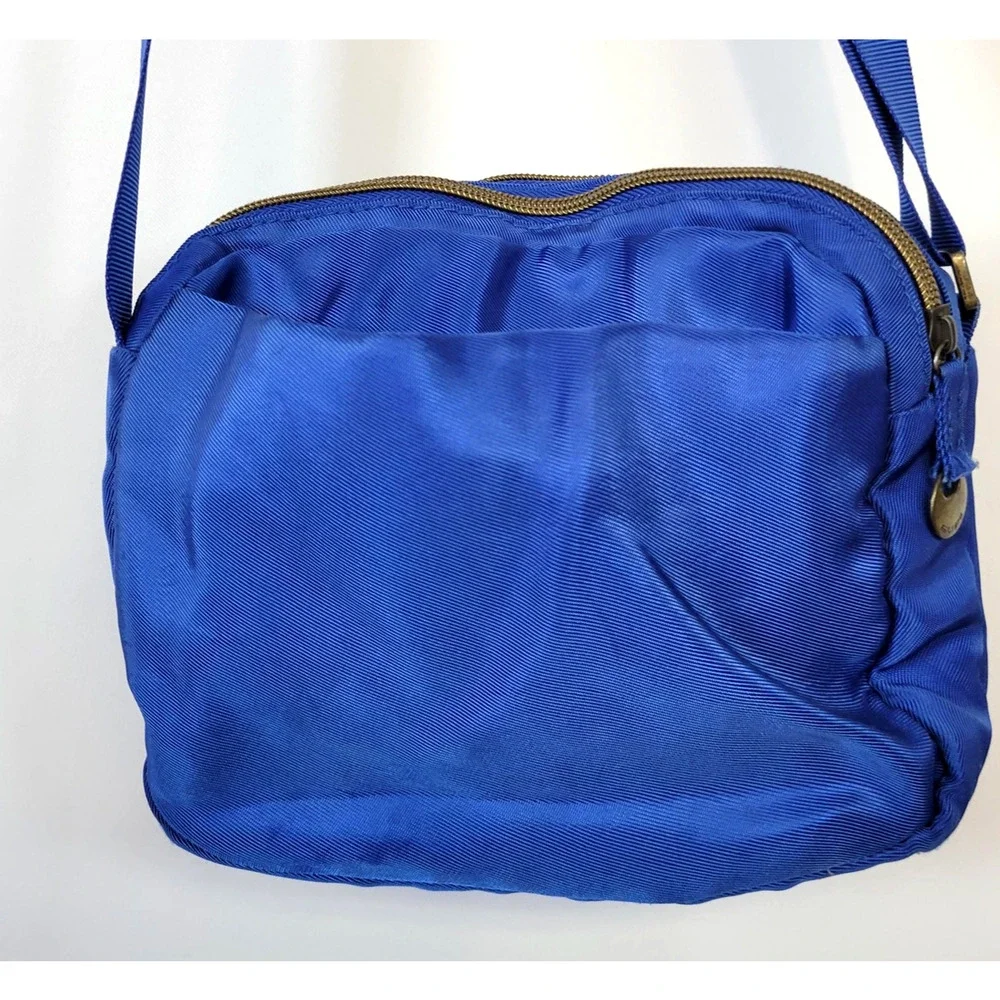 Travelon‎ Crossbody Bag Blue Small Adjustable Strap Multi Pocket Travel Purse